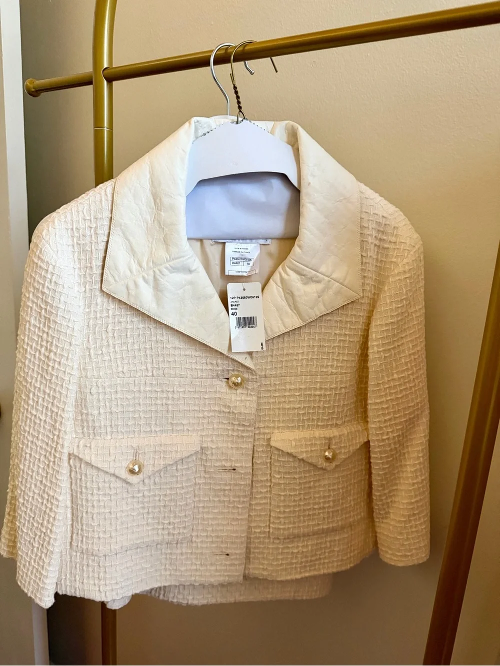 CHANEL Cream Spring 2012 Skirt Suit
